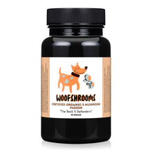 Load image into Gallery viewer, Organic mushroom powder containing the dried and grounded mushrooms Chaga, Lion's Mane, Turkey Tail, Cordyceps and Reishi.