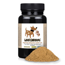 Load image into Gallery viewer, Turkey tail mushrooms supplement for dogs with cancer.
