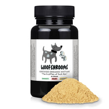Load image into Gallery viewer, Organic Shiitake mushroom supplement with vitamin d for dogs.

